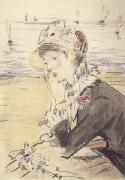 Edouard Manet Jeune fille devant la mer (mk40) France oil painting artist